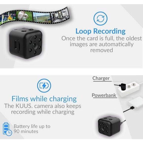 C1 Hidden Camera with audio/video. Mini Camera, Small Camera. Spy Hidden Cameras - Picture 6 of 7